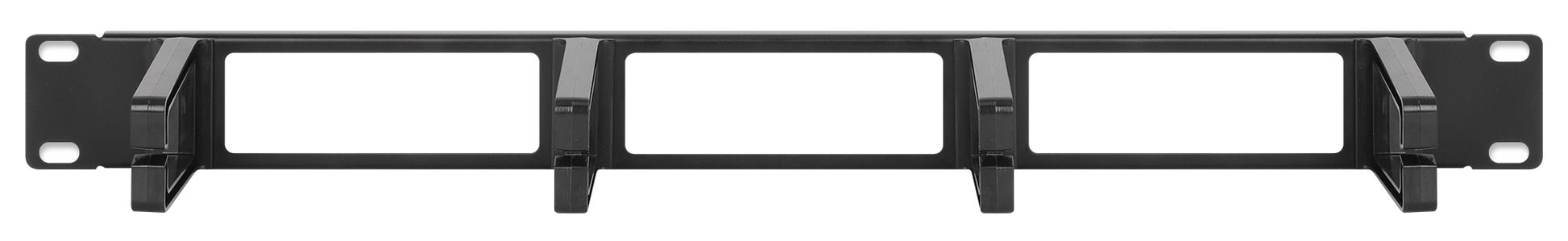 19" Cable Management Panel, 1U, Black Image 3