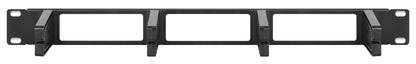 19" Cable Management Panel, 1U, Black Image 3