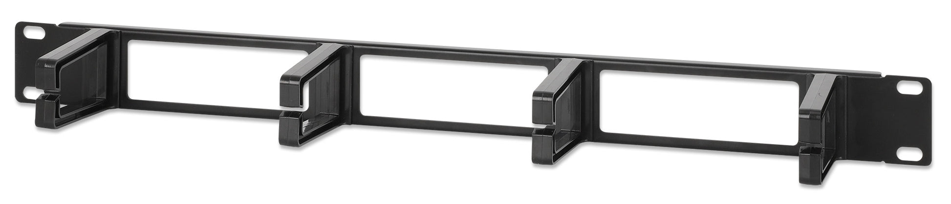 19" Cable Management Panel, 1U, Black Image 1