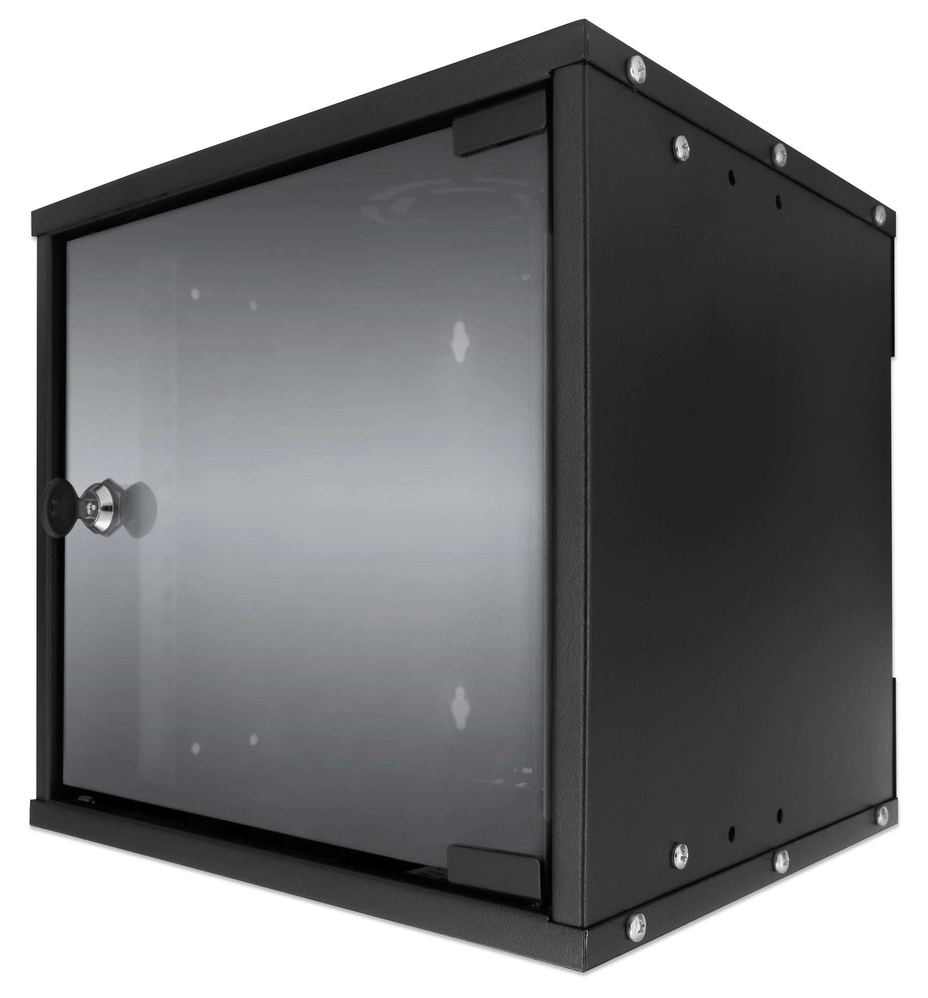 6U 10" Wallmount Cabinet, 300 mm (11.8 in.) Depth, Black Image 1