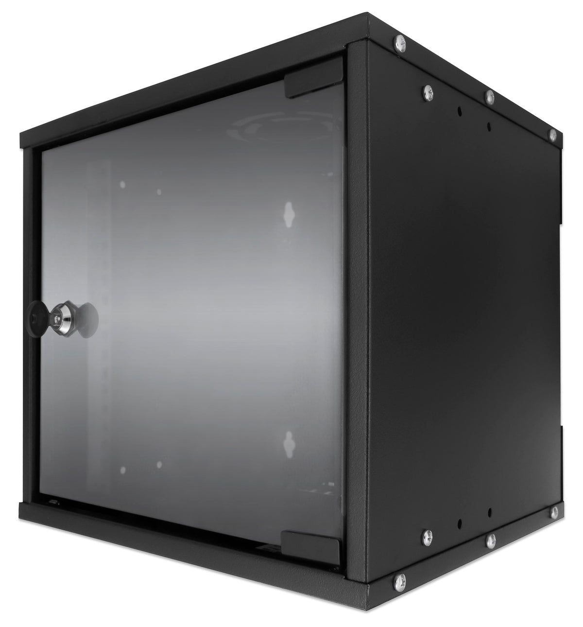 6U 10" Wallmount Cabinet, 300 mm (11.8 in.) Depth, Black Image 1