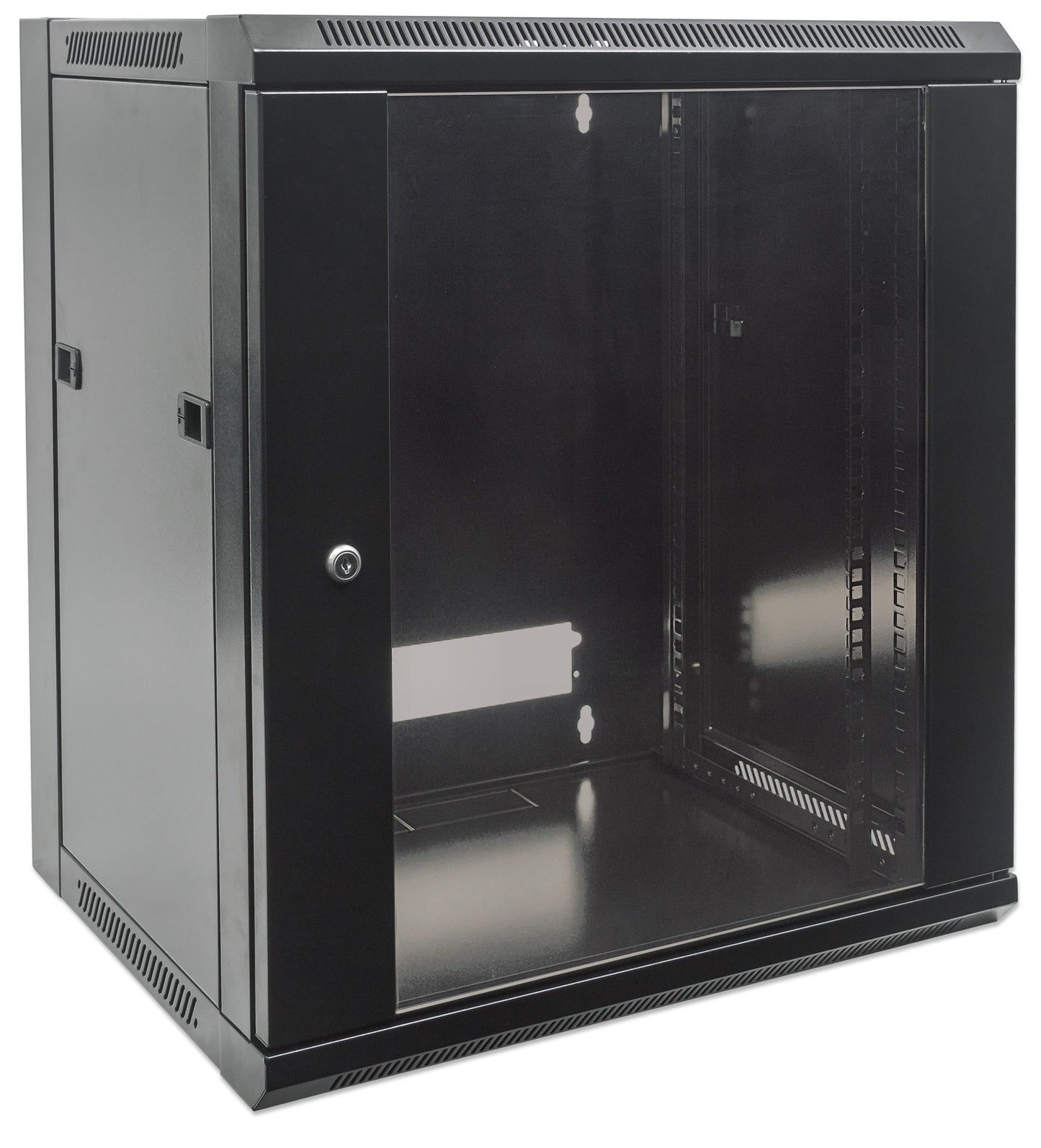 6U 19" Wall Mount Network Cabinet, Standard Line, 450 mm (17.7 in.) Depth, Black Image 3