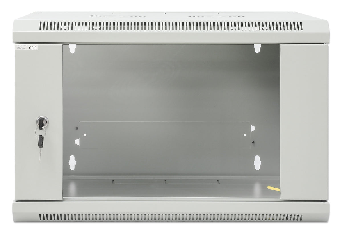 19" Wallmount Cabinet, 6U, 450 mm (17.7 in.) Depth, Gray Image 3