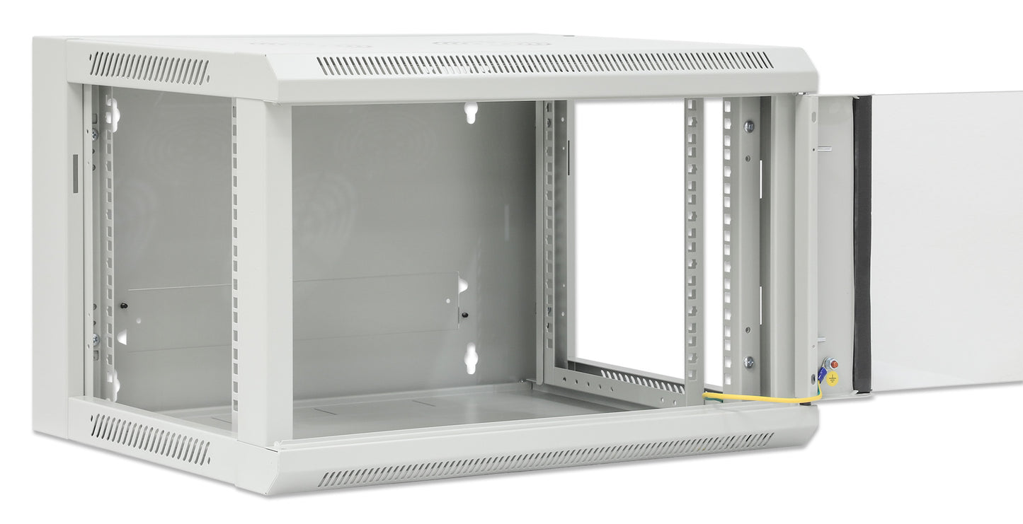 19" Wallmount Cabinet, 6U, 450 mm (17.7 in.) Depth, Gray Image 8