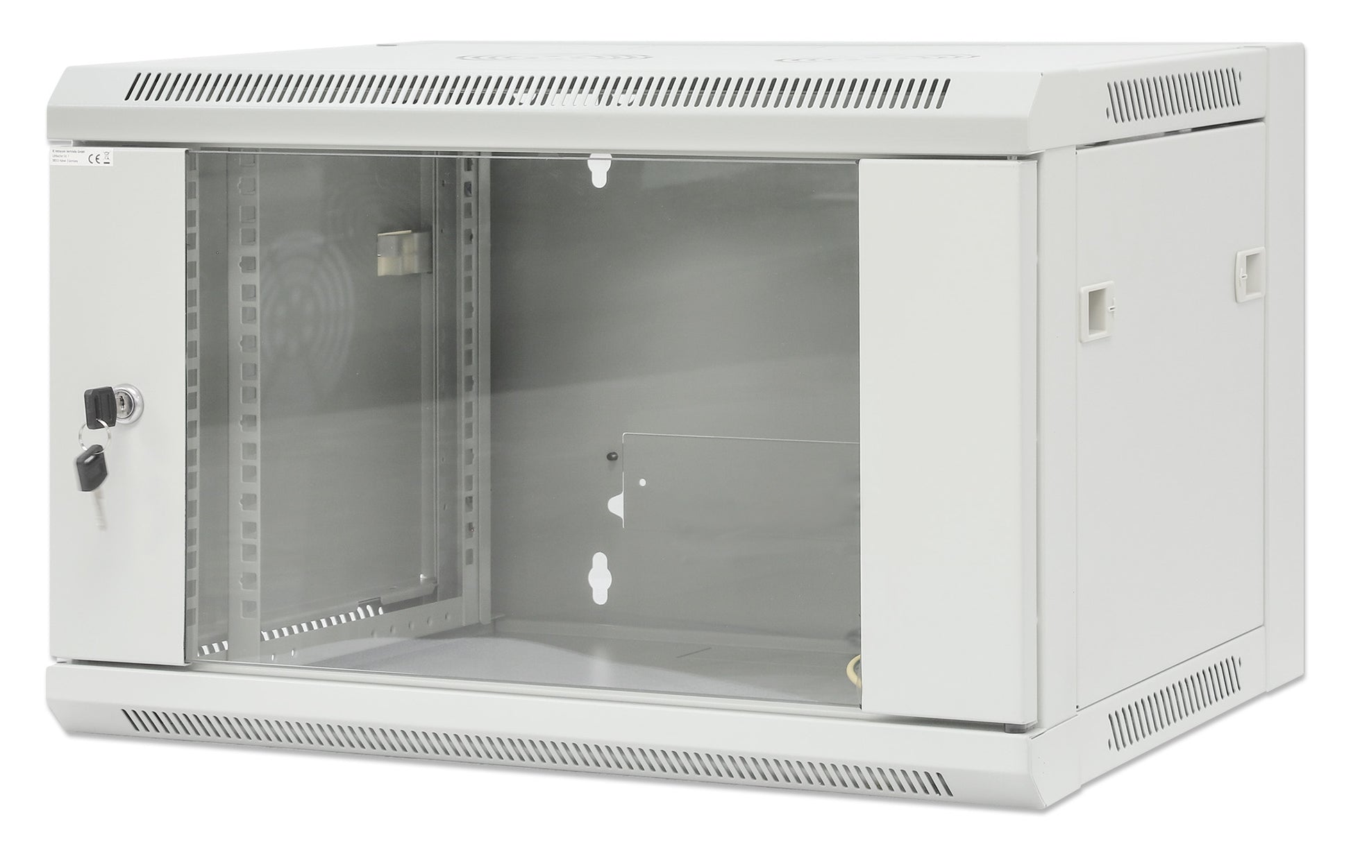 19" Wallmount Cabinet, 6U, 450 mm (17.7 in.) Depth, Gray Image 1