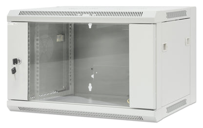 19" Wallmount Cabinet, 6U, 450 mm (17.7 in.) Depth, Gray Image 1