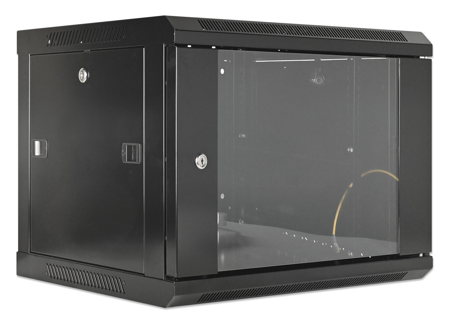 6U 19" Wall Mount Network Cabinet, Standard Line, 450 mm (17.7 in.) Depth, Black Image 2