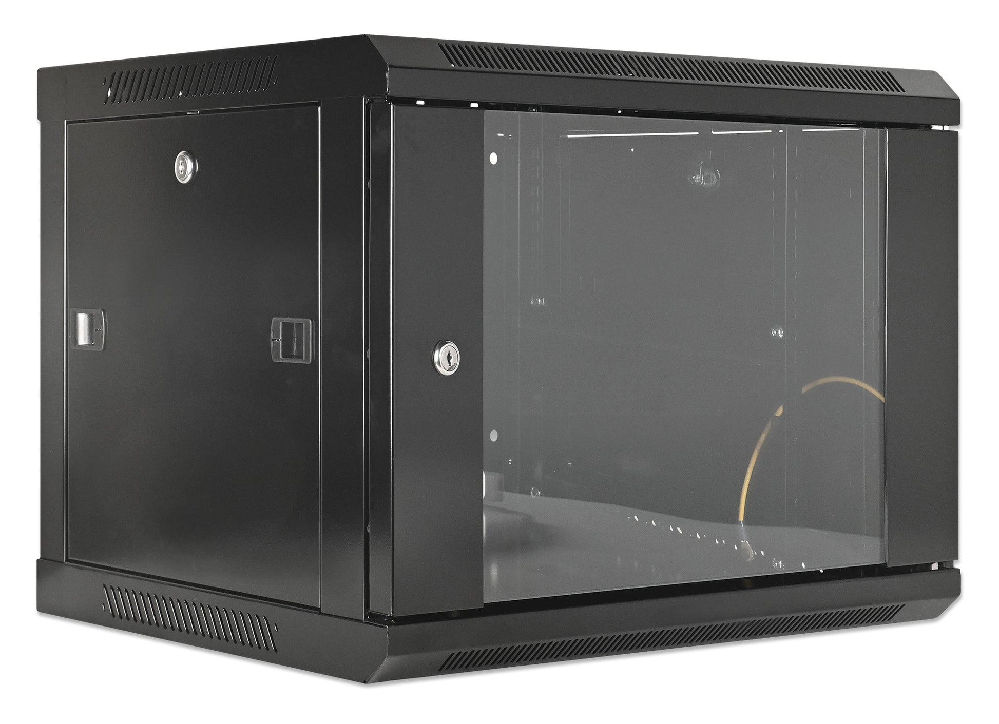 6U 19" Wall Mount Network Cabinet, Standard Line, 450 mm (17.7 in.) Depth, Black Image 2