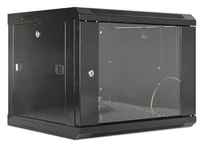 6U 19" Wall Mount Network Cabinet, Standard Line, 450 mm (17.7 in.) Depth, Black Image 2