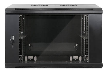 6U 19" Wall Mount Network Cabinet, Standard Line, 450 mm (17.7 in.) Depth, Black Image 3