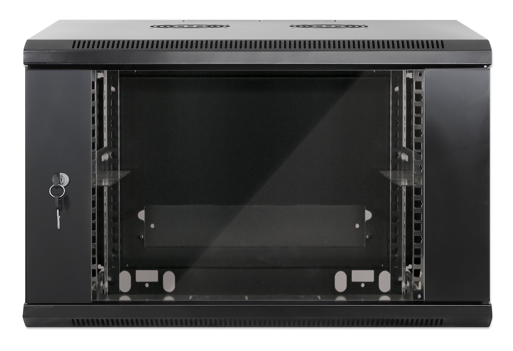 6U 19" Wall Mount Network Cabinet, Standard Line, 450 mm (17.7 in.) Depth, Black Image 3