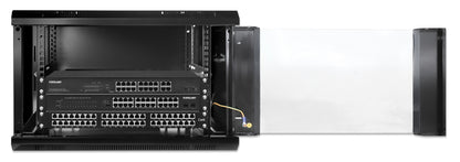 6U 19" Wall Mount Network Cabinet, Standard Line, 450 mm (17.7 in.) Depth, Black Image 7