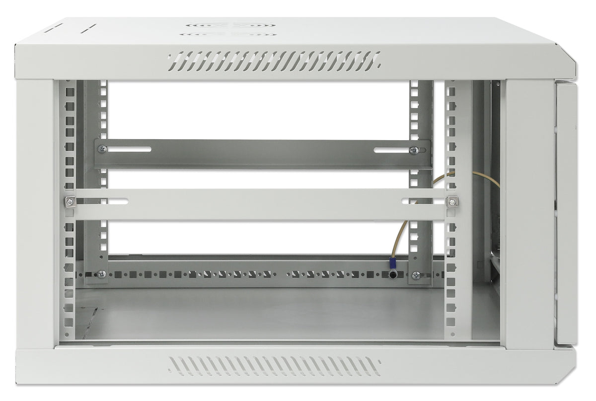 19" Wallmount Cabinet, 6U, 600 mm (23.6 in.) Depth, Gray Image 6