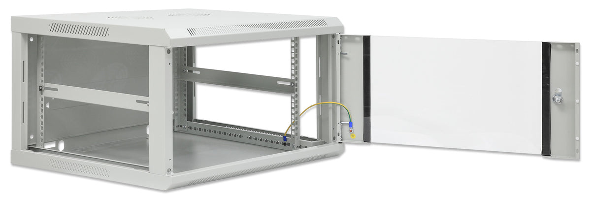 19" Wallmount Cabinet, 6U, 600 mm (23.6 in.) Depth, Gray Image 8