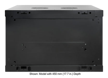 6U 19" Wall Mount Network Cabinet, Standard Line, 600 mm (23.6 in.) Depth, Black Image 4