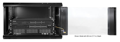 6U 19" Wall Mount Network Cabinet, Standard Line, 600 mm (23.6 in.) Depth, Black Image 7