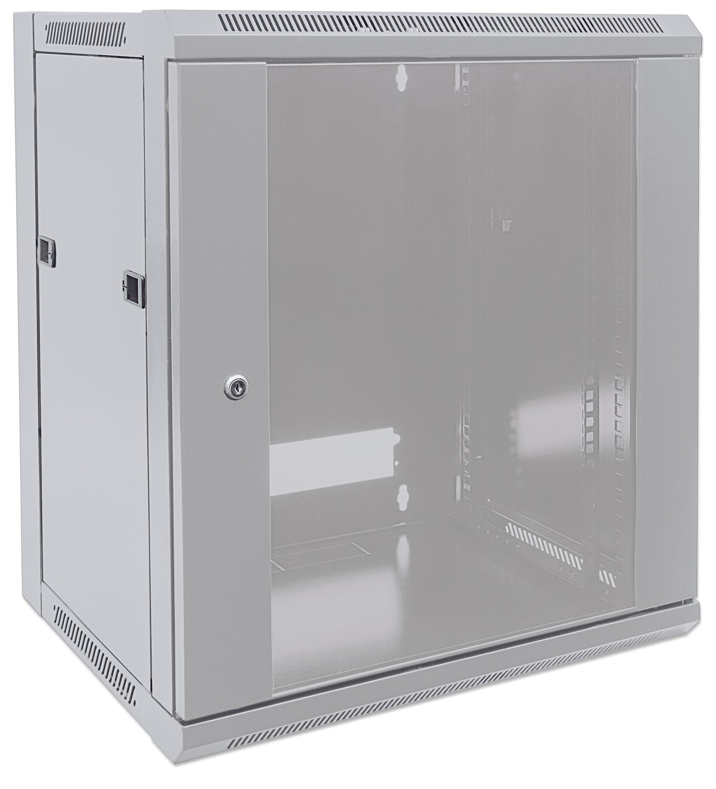 9U 19" Wall Mount Network Cabinet, Standard Line, 450 mm (17.7 in.) Depth, Gray Image 3