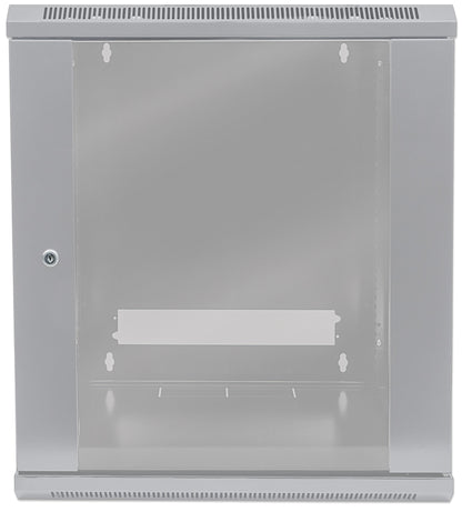 9U 19" Wall Mount Network Cabinet, Standard Line, 450 mm (17.7 in.) Depth, Gray Image 4