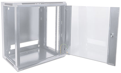 9U 19" Wall Mount Network Cabinet, Standard Line, 450 mm (17.7 in.) Depth, Gray Image 8
