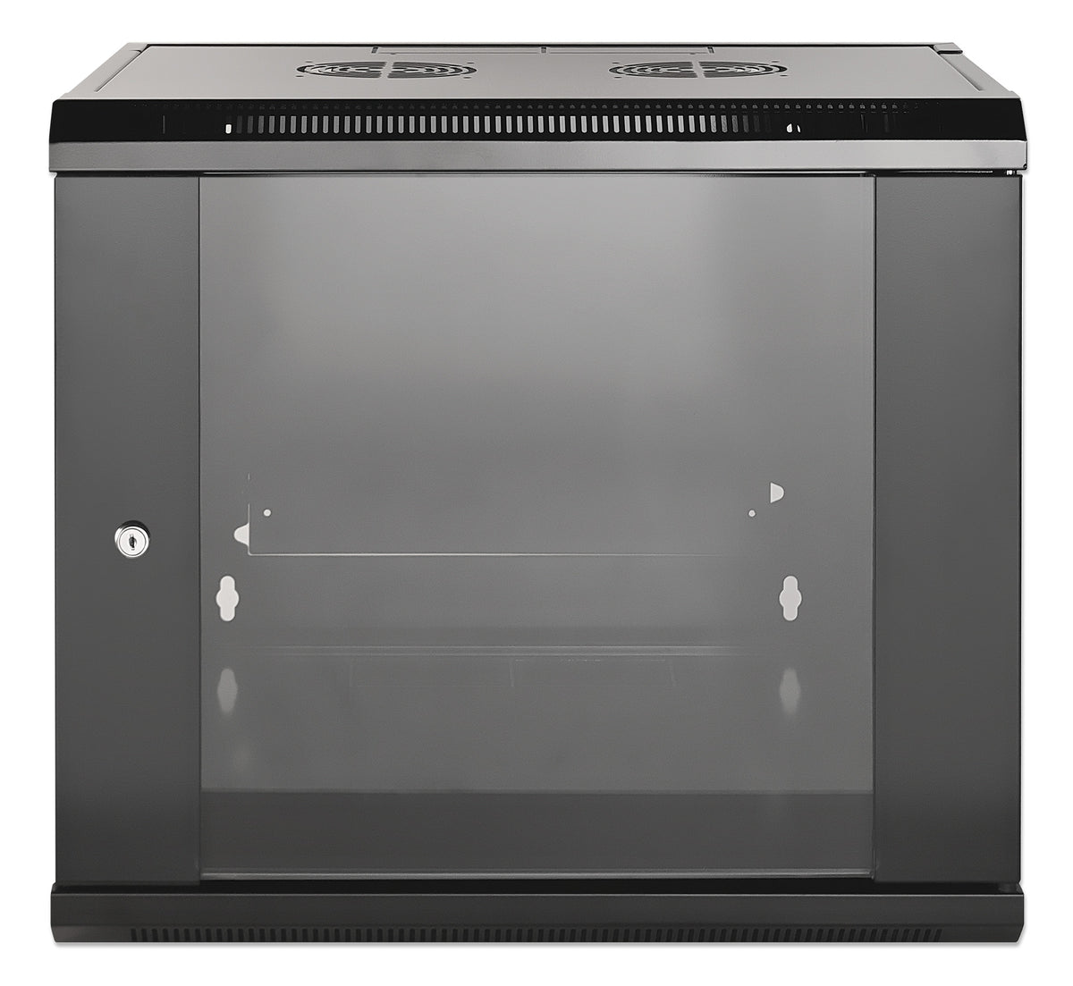 9U 19" Wall Mount Network Cabinet, Standard Line, 600 mm (23.6 in.) Depth, Black Image 3