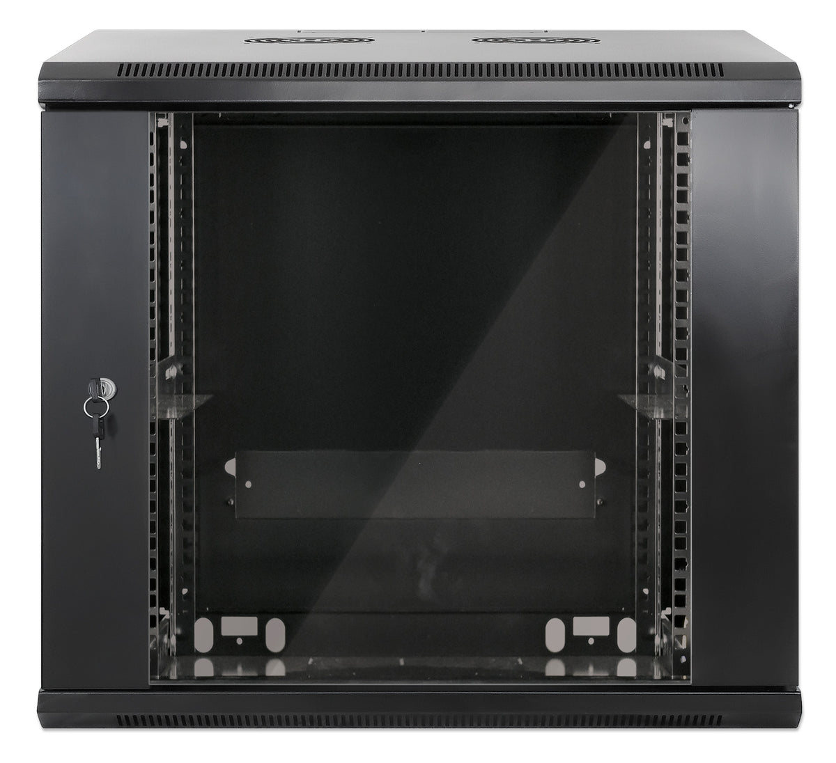 9U 19" Wall Mount Network Cabinet, Standard Line, 450 mm (17.7 in.) Depth, Black Image 3