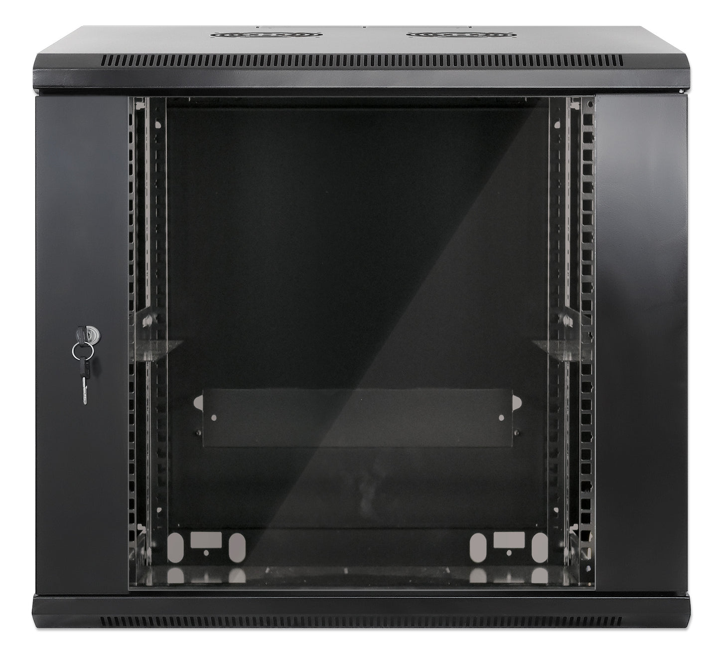 9U 19" Wall Mount Network Cabinet, Standard Line, 450 mm (17.7 in.) Depth, Black Image 3