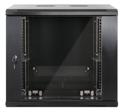 9U 19" Wall Mount Network Cabinet, Standard Line, 450 mm (17.7 in.) Depth, Black Image 3