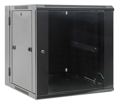 9U 19" Swing Out Wall Mount Network Cabinet, 550 mm (21.7 in.) Depth, Black Image 2