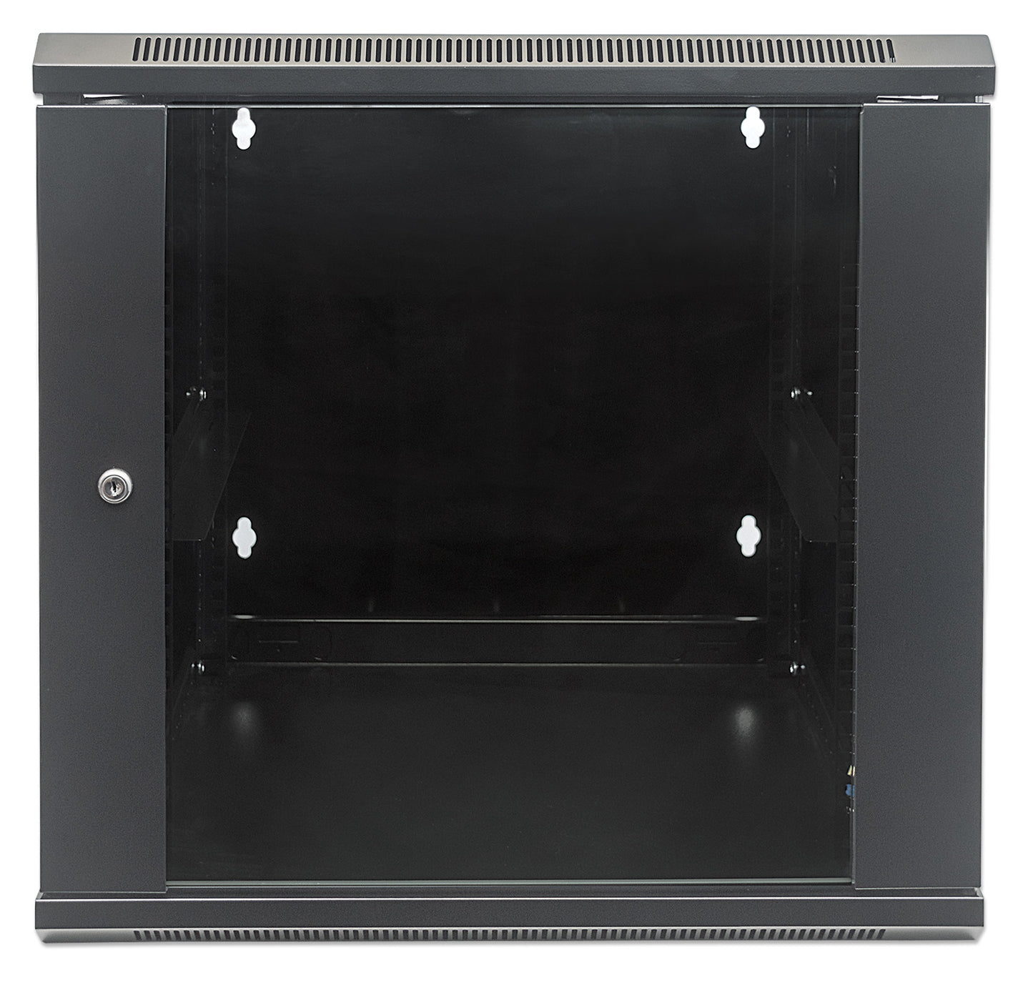 9U 19" Swing Out Wall Mount Network Cabinet, 550 mm (21.7 in.) Depth, Black Image 3
