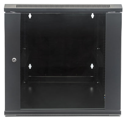 9U 19" Swing Out Wall Mount Network Cabinet, 550 mm (21.7 in.) Depth, Black Image 3