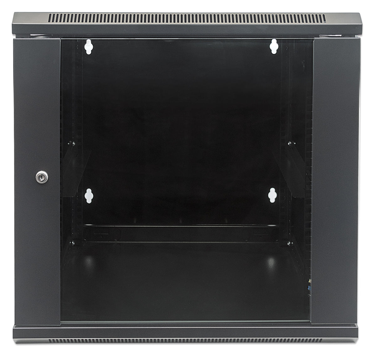 9U 19" Swing Out Wall Mount Network Cabinet, 550 mm (21.7 in.) Depth, Black Image 3