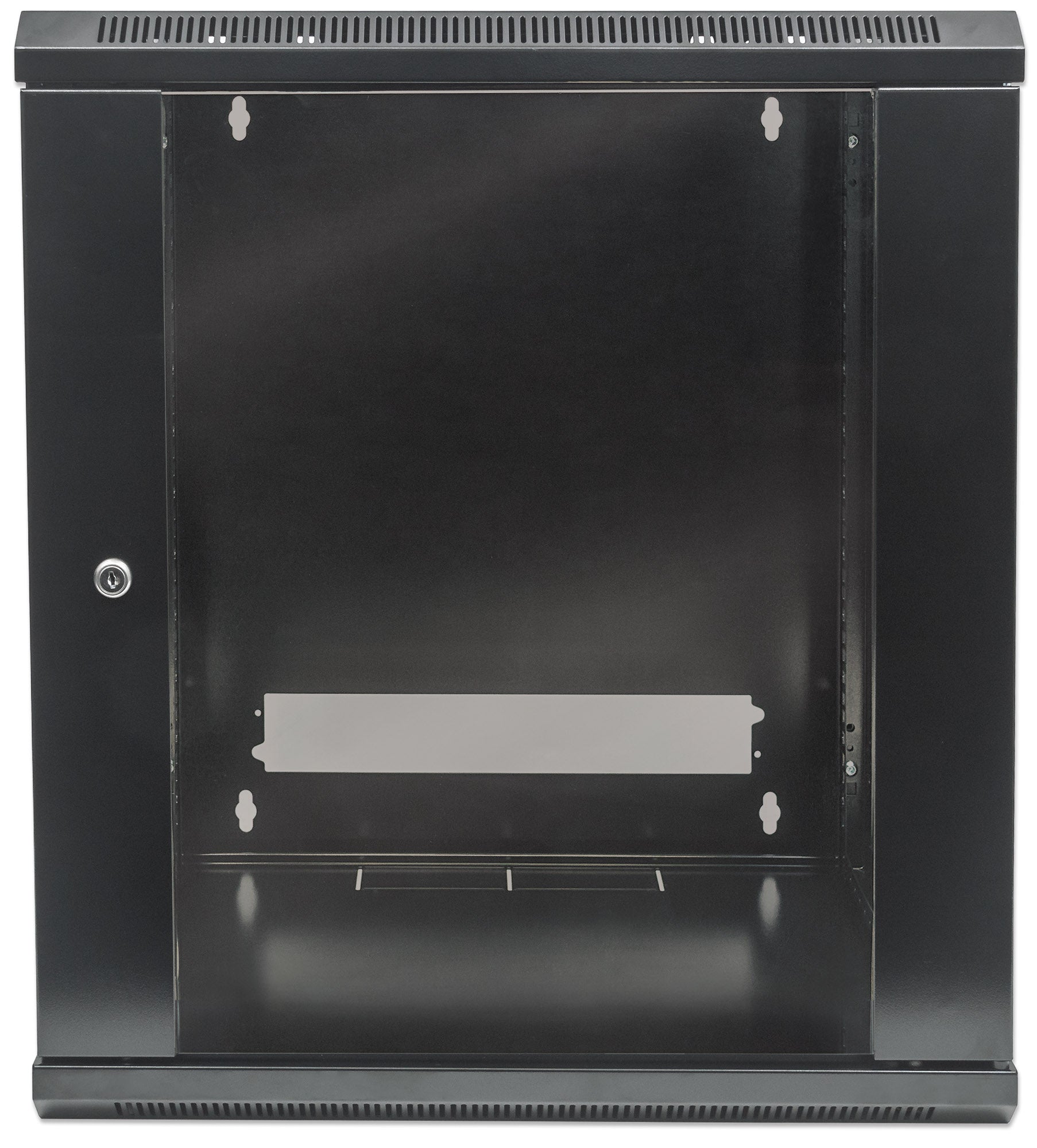 12U 19" Wall Mount Network Cabinet, Standard Line, 450 mm (17.7 in.) Depth, Black Image 3