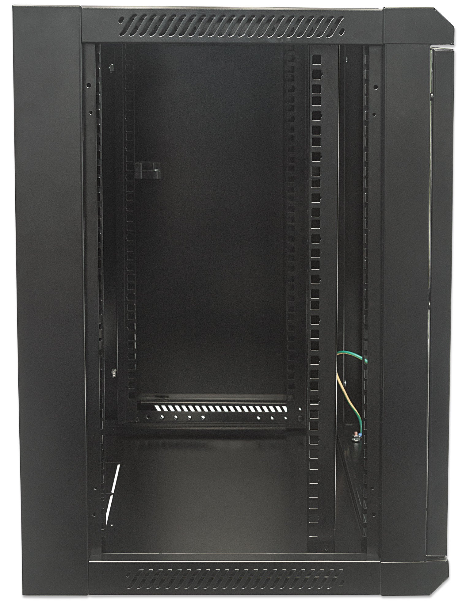 12U 19" Wall Mount Network Cabinet, Standard Line, 450 mm (17.7 in.) Depth, Black Image 4