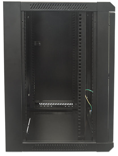 12U 19" Wall Mount Network Cabinet, Standard Line, 450 mm (17.7 in.) Depth, Black Image 4