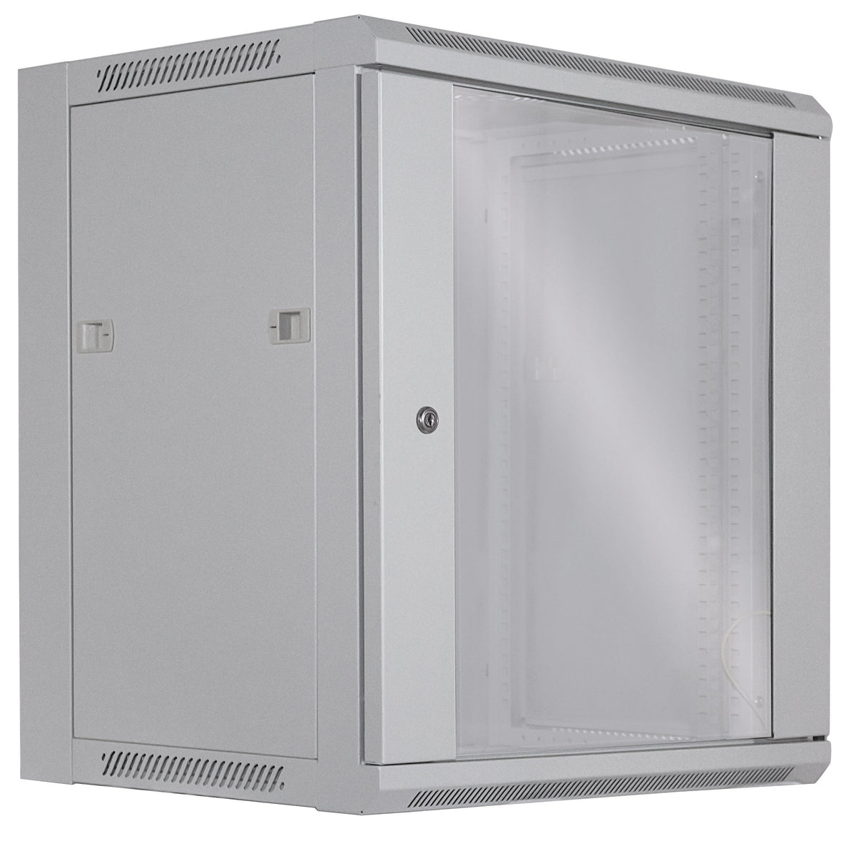 12U 19" Wall Mount Network Cabinet, Standard Line, 450 mm (17.7 in.) Depth, Gray Image 3