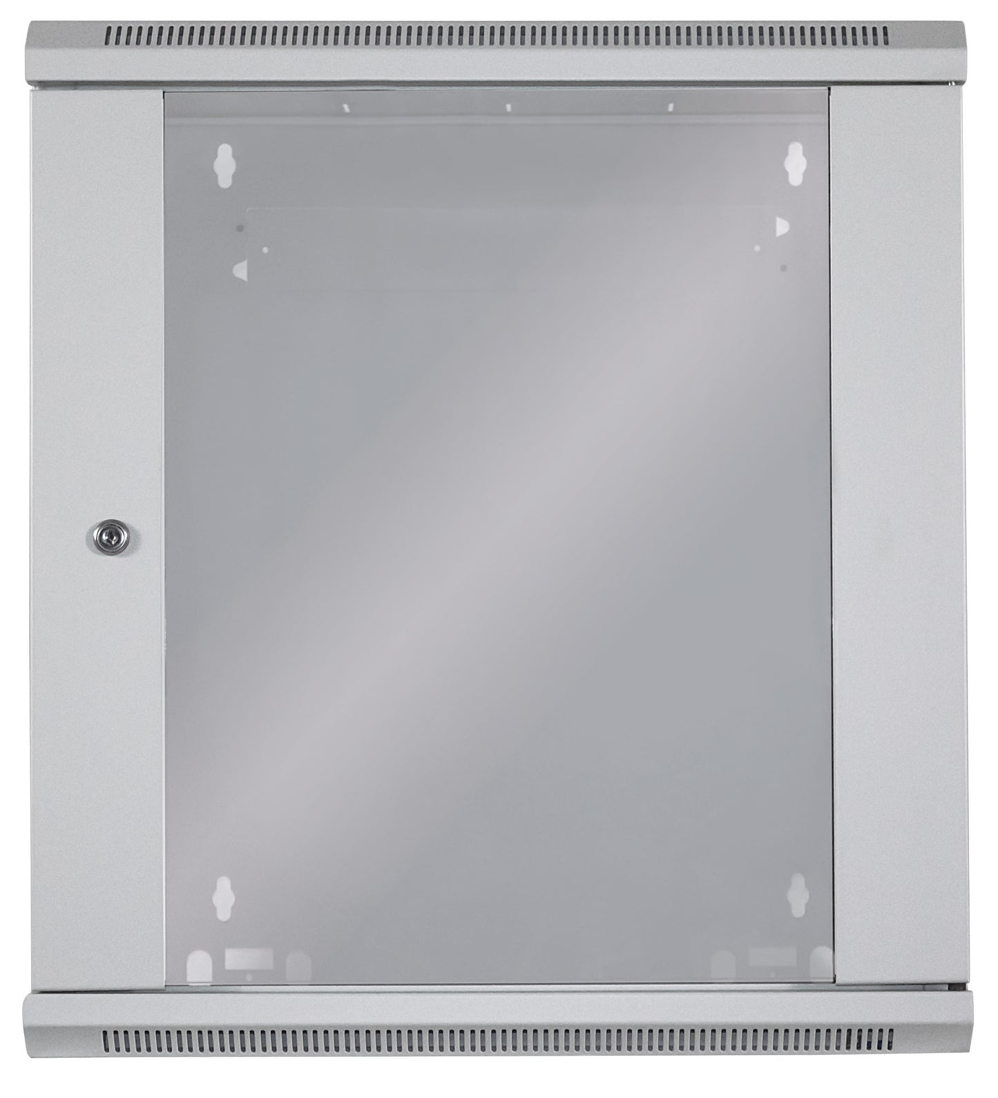 12U 19" Wall Mount Network Cabinet, Standard Line, 450 mm (17.7 in.) Depth, Gray Image 4