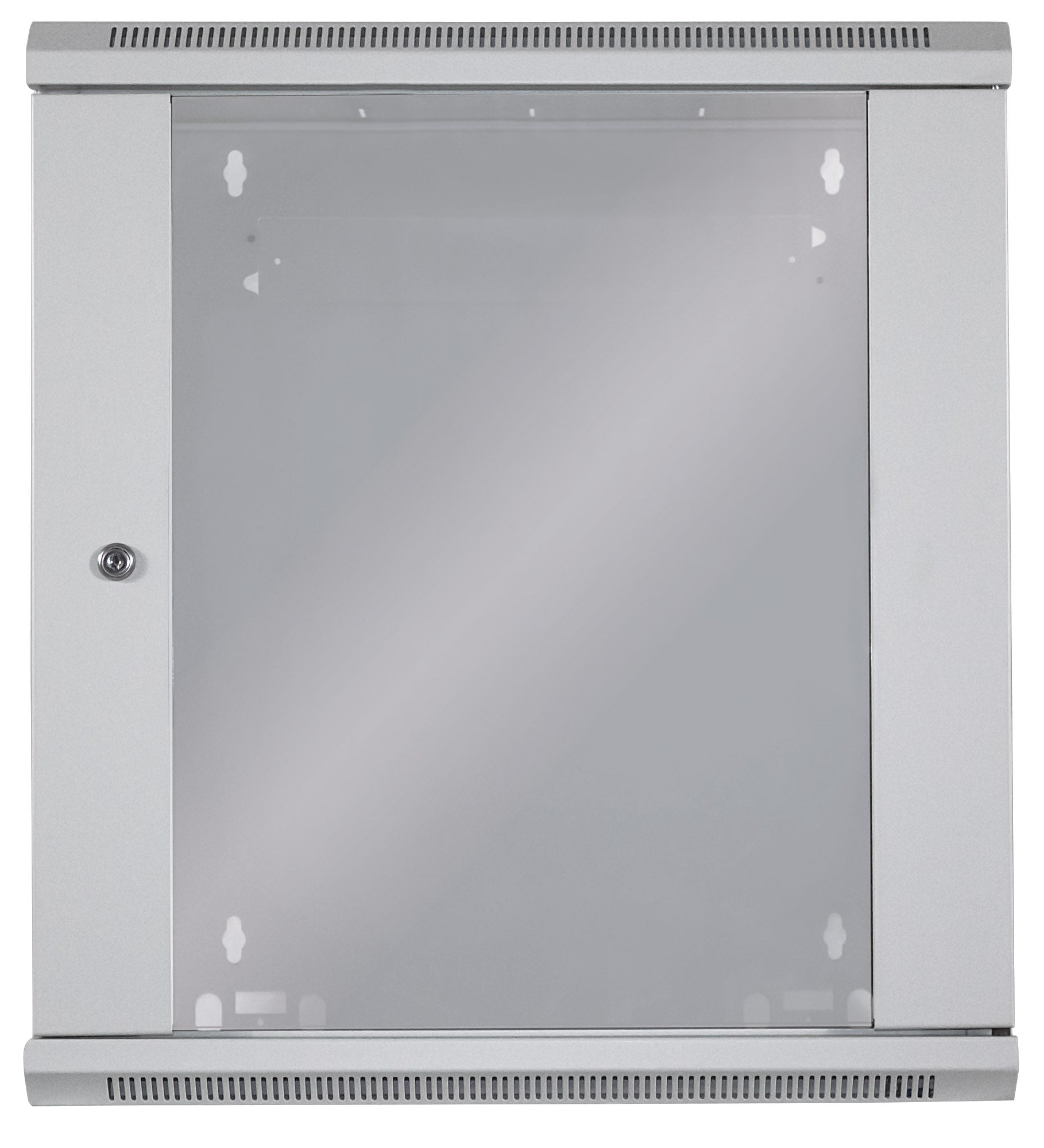 12U 19" Wall Mount Network Cabinet, Standard Line, 450 mm (17.7 in.) Depth, Gray Image 4