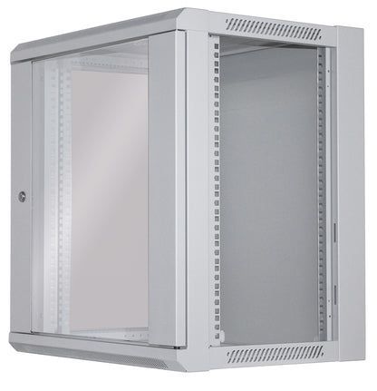 12U 19" Wall Mount Network Cabinet, Standard Line, 450 mm (17.7 in.) Depth, Gray Image 6