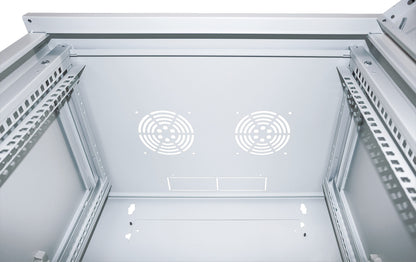12U 19" Wall Mount Network Cabinet, Standard Line, 450 mm (17.7 in.) Depth, Gray Image 7
