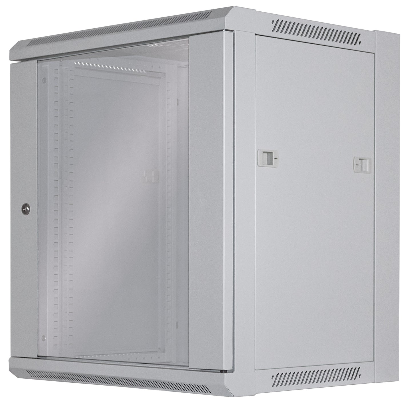 12U 19" Wall Mount Network Cabinet, Standard Line, 450 mm (17.7 in.) Depth, Gray Image 1