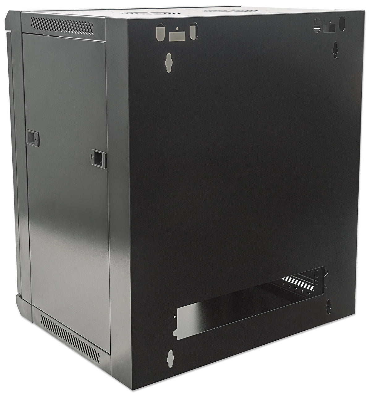 12U 19" Wall Mount Network Cabinet, Standard Line, 600 mm (23.6 in.) Depth, Black Image 7