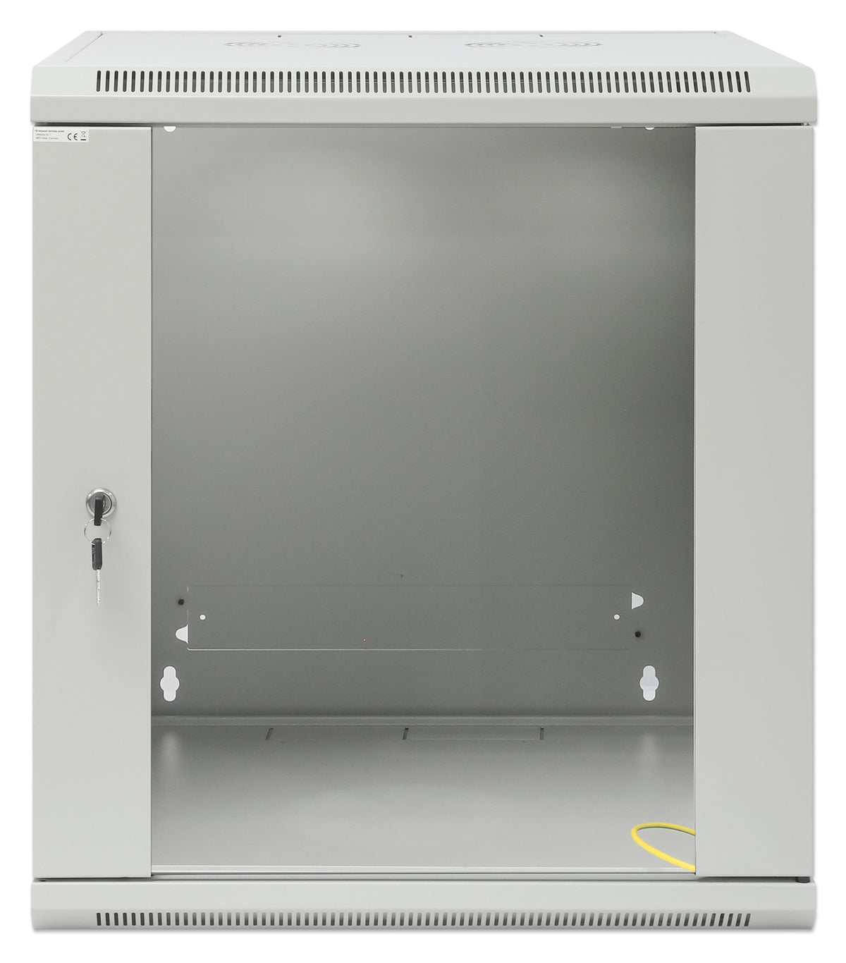 19" Wallmount Cabinet, 12U, 600 mm (23.6 in.) Depth, Gray Image 3