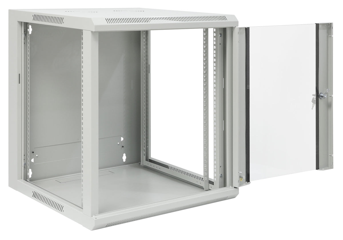 19" Wallmount Cabinet, 12U, 600 mm (23.6 in.) Depth, Gray Image 8