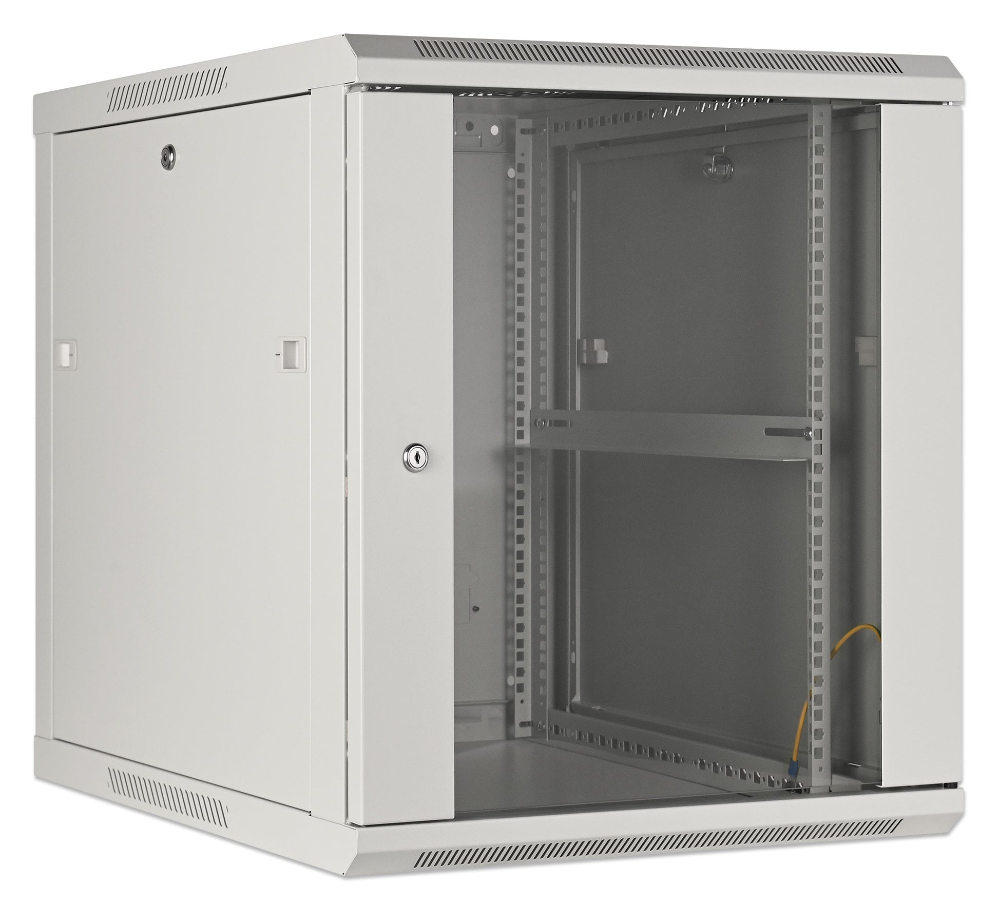 19" Wallmount Cabinet, 12U, 600 mm (23.6 in.) Depth, Gray Image 2