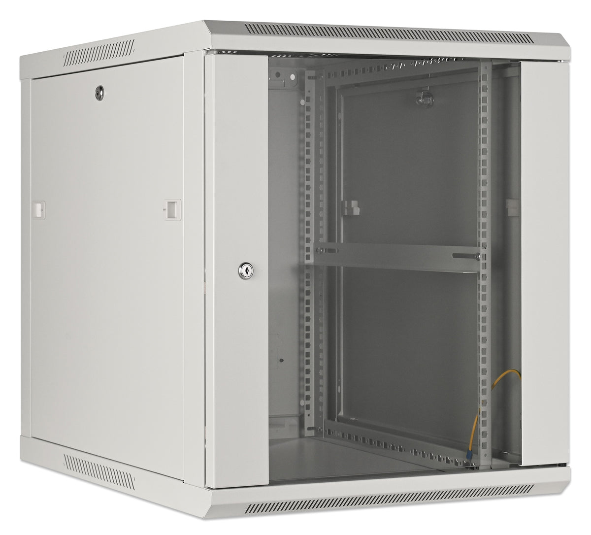 19" Wallmount Cabinet, 12U, 600 mm (23.6 in.) Depth, Gray Image 2
