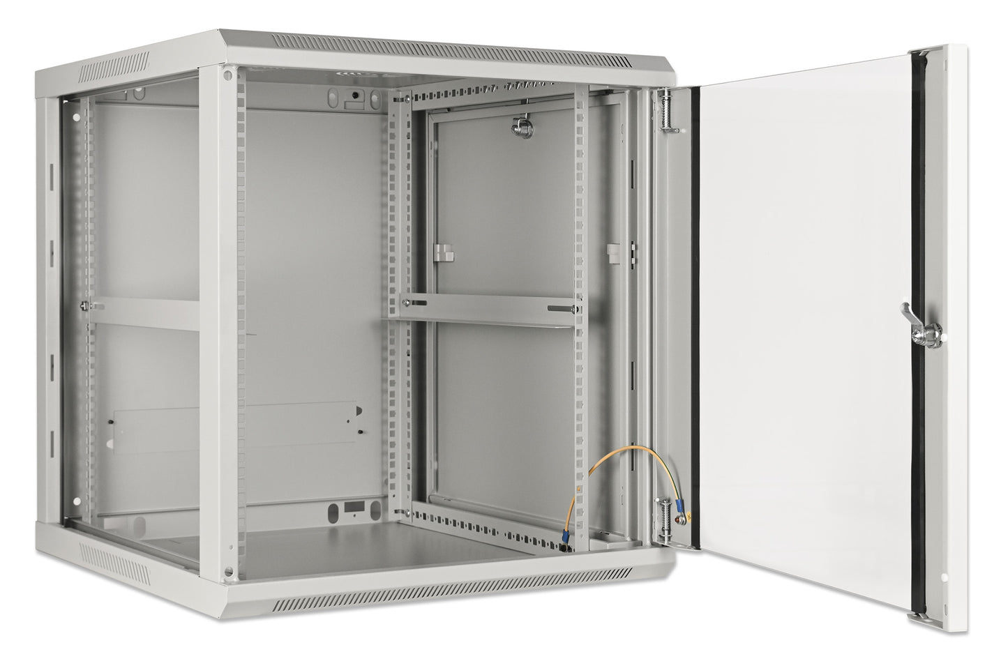 19" Wallmount Cabinet, 12U, 600 mm (23.6 in.) Depth, Gray Image 5
