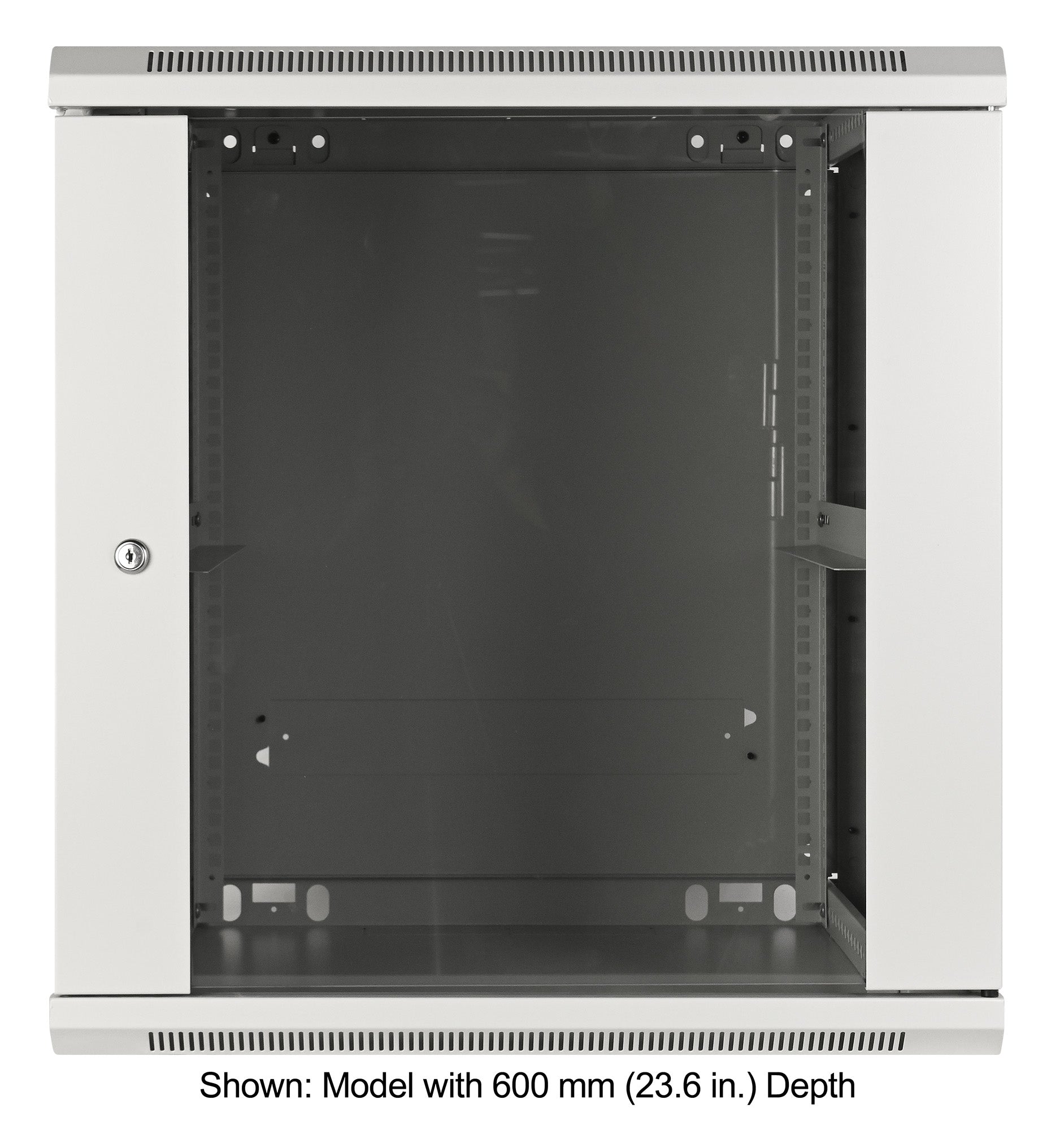 12U 19" Wall Mount Network Cabinet, Standard Line, 450 mm (17.7 in.) Depth, Gray Image 3