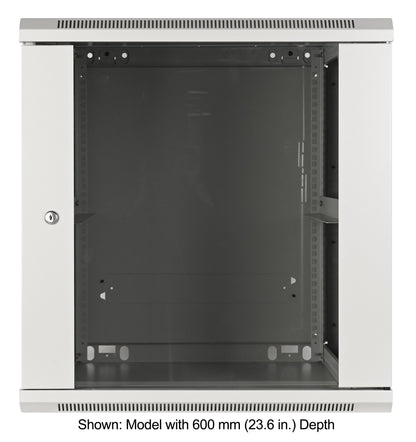 12U 19" Wall Mount Network Cabinet, Standard Line, 450 mm (17.7 in.) Depth, Gray Image 3