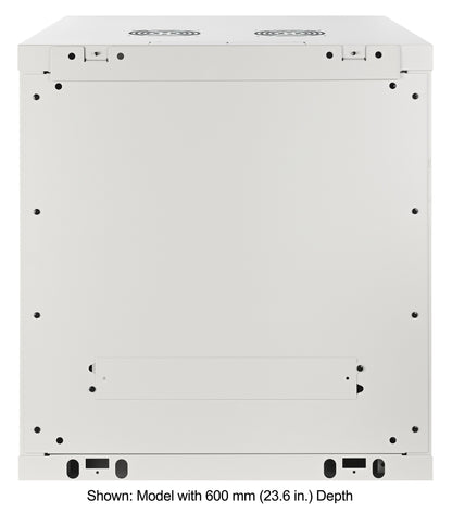 12U 19" Wall Mount Network Cabinet, Standard Line, 450 mm (17.7 in.) Depth, Gray Image 4