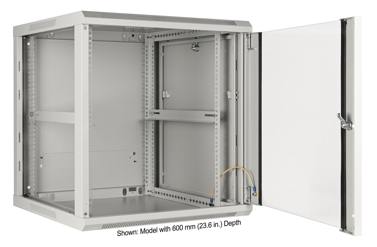 12U 19" Wall Mount Network Cabinet, Standard Line, 450 mm (17.7 in.) Depth, Gray Image 5